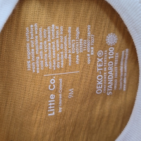 LITTLE CO BY LAUREN CONRAD BRAND BABY GIRL TEE-SHIRTS BUNDLE SIZE 9 MONTHS - Picture 9 of 14